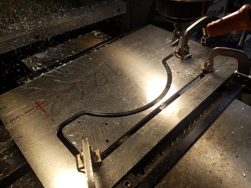 Machining the bearing plate