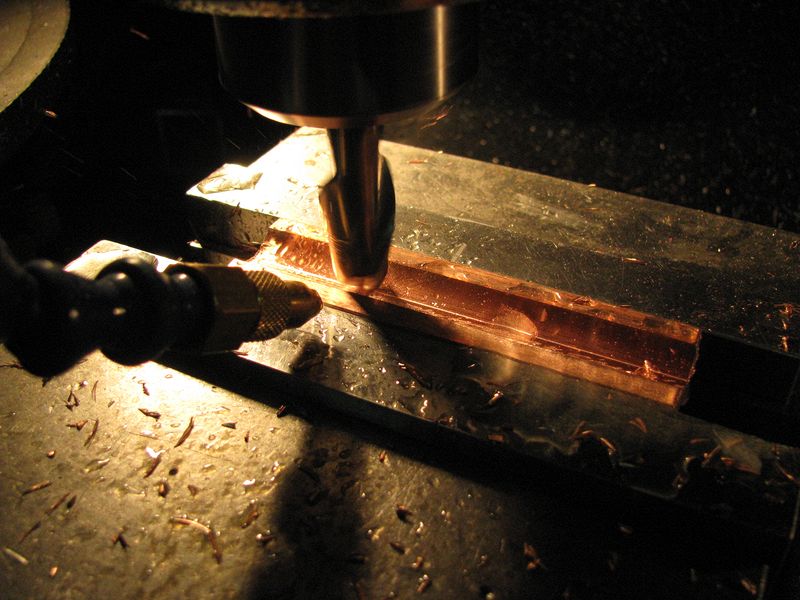 Machining the half round