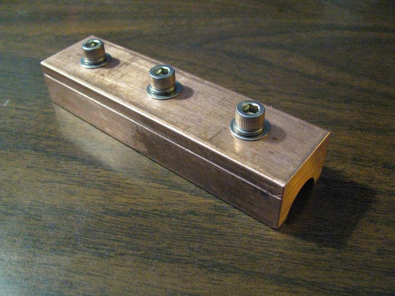 Completed section with strip clamp