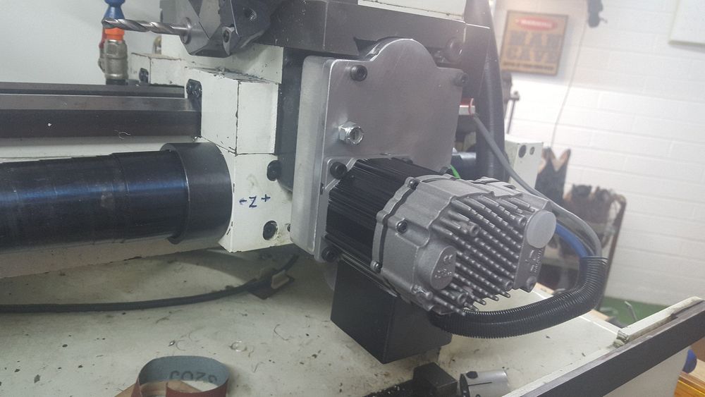 X axis motor mounted