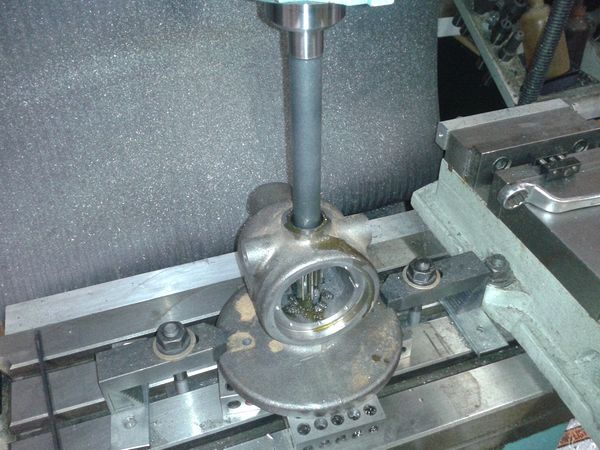 Reaming upper file shaft bore