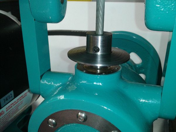 Hat clamp installed