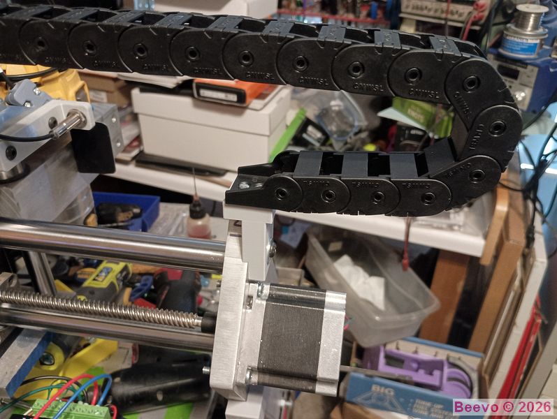 X Axis Gantry Drag Chain Fixed