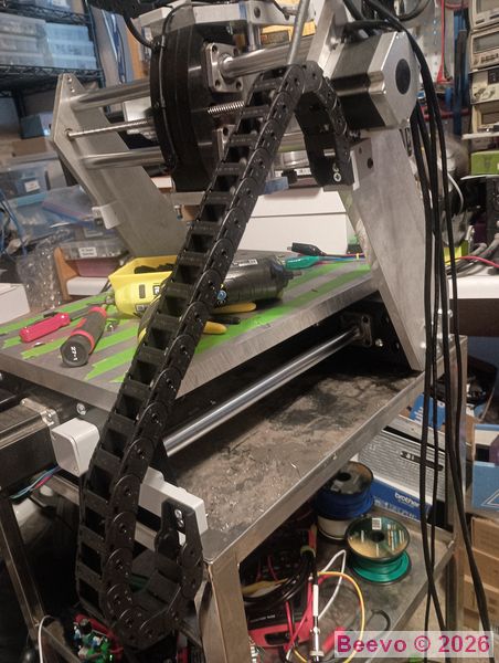 Gantry to Base Drag Chain Extended