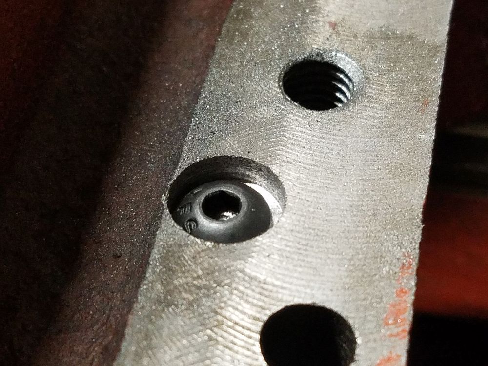 Shield stop bolt installed