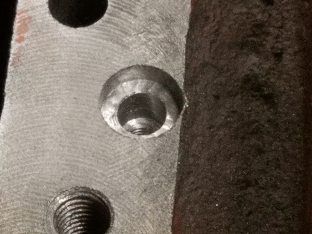 Shield Stop bolt hole